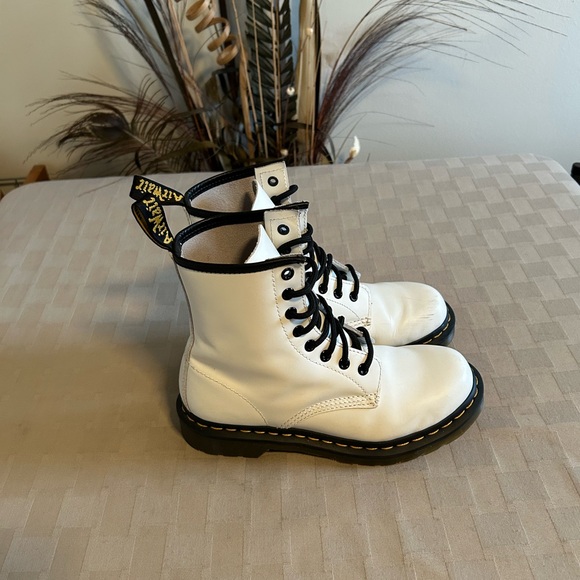 Dr. Martens 1460 Patent Leather Lace Up Combat Boots - Picture 5 of 13